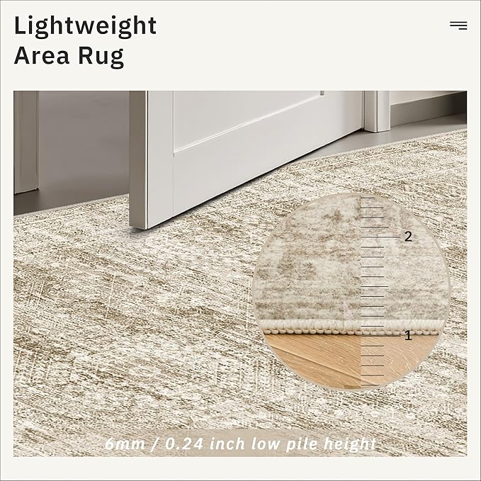 Runner Rug 3x8 Washable Non-Slip Hallway Runner Rugs - Image 7