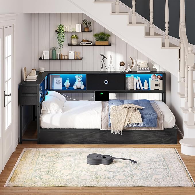 Hasuit Corner Bed Frame Twin XL - Image 2