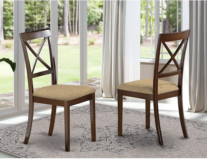 East West Furniture BOC-CAP-W Boston Dining Room Chairs - Image 3