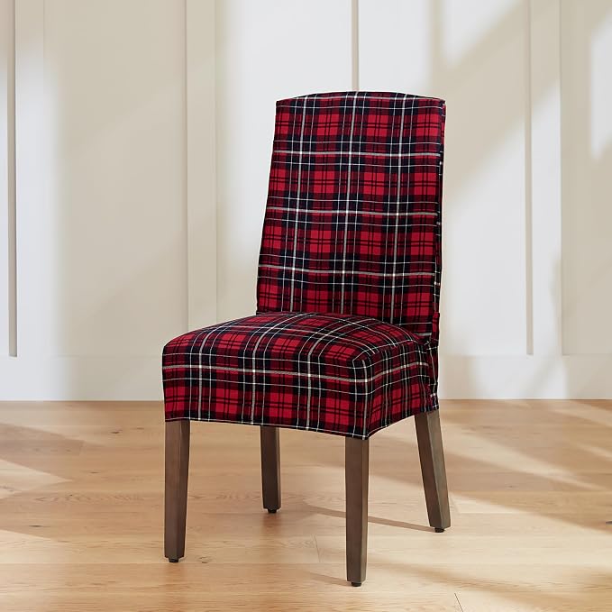 SureFit Cove Cotton Canvas Short Dining Room Chair Covers, Dining Chair Cover by SureFitInc