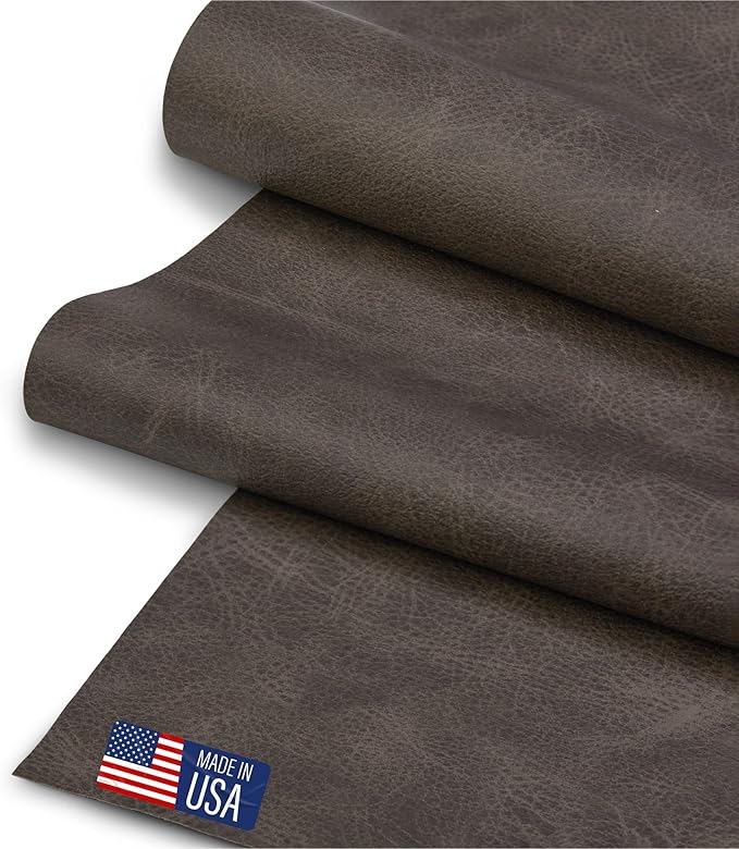 Faux Leather Fabric, Thick Durable Synthetic Repholstery Leather Vinyl by SARANDAVE