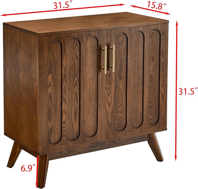 LKTART Sideboard Buffet, Mid Century Modern Storage Cabinet - Image 3
