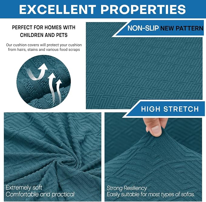 XINEAGE New 4 Pieces Couch Covers - Image 3