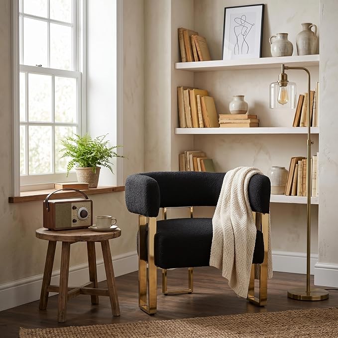 Modern Barrel Accent Chair - Image 3