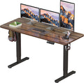BIZUM Electric Standing Desk 60 x 24 Inch Computer Desk-Gaming Desk Dark Walnut by Unknown
