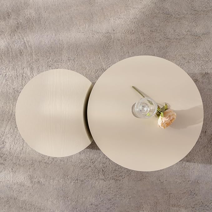 33.68'' Round Modern Coffee Table Set of 2 - Image 3