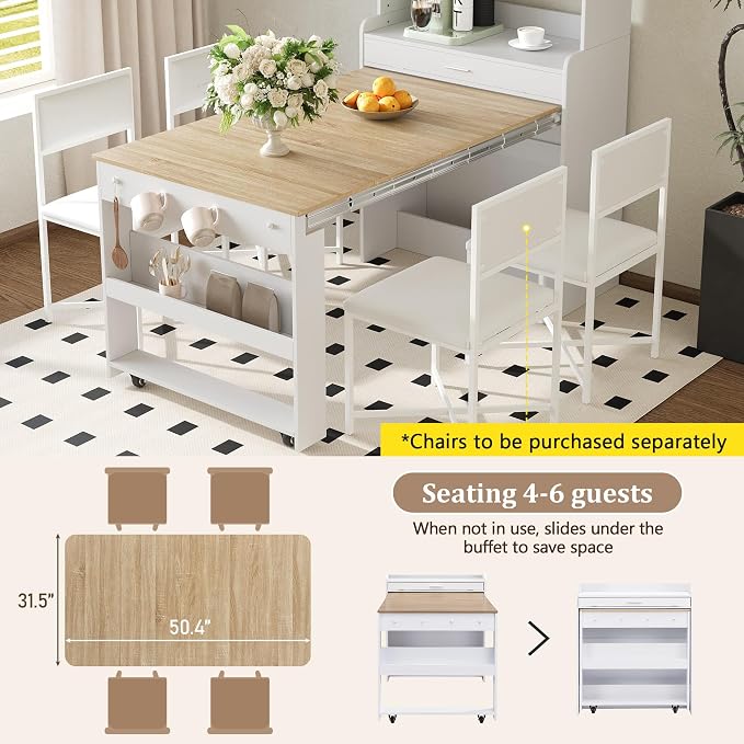 RuiSiSi Space Saving Folding Dining Table - Image 4