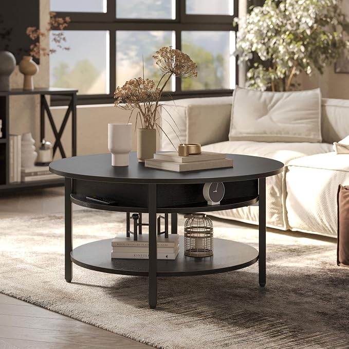 FABATO Round Lift Top Coffee Table - Image 4