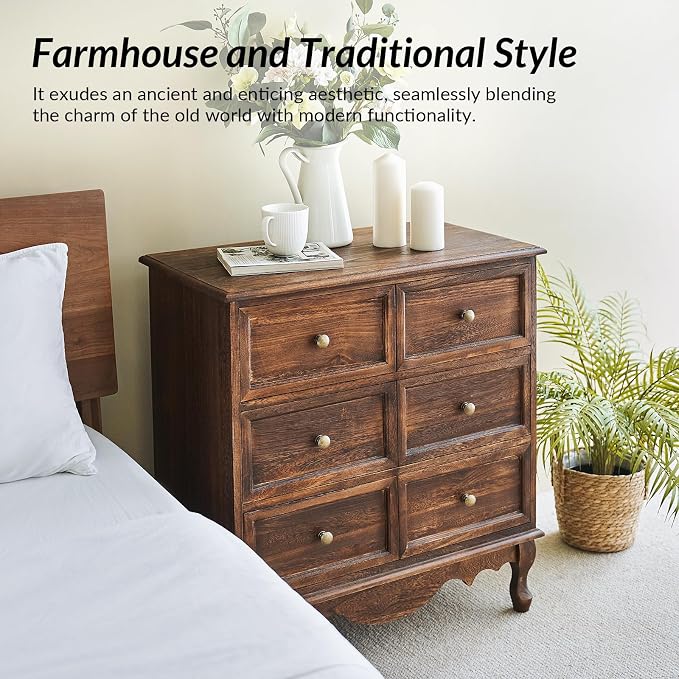 HULALA HOME 3-Drawer Nightstand - Image 6