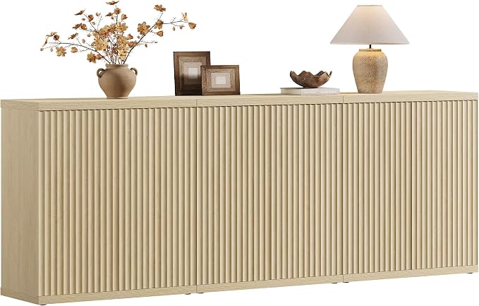 SICOTAS Buffet Cabinet with Storage Accent Sideboard Modern Credenza with Doors by SICOTAS