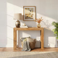 Plank+Beam Modern Solid Wood Console Table, 46 Inch, Sofa Table, Narrow by PlankBeam
