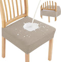 Smiry Waterproof Seat Covers for Dining Room Chairs Set of 10, Stretch Jacquard by Smiry