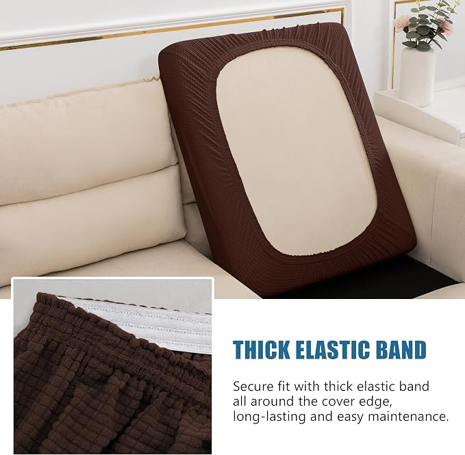 Water Repellent Single Seat Cushion Cover, Stretch Separete Backrest Cover - Image 6