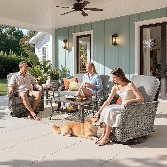 Weaxty Wicker Patio Furniture Set - Image 9