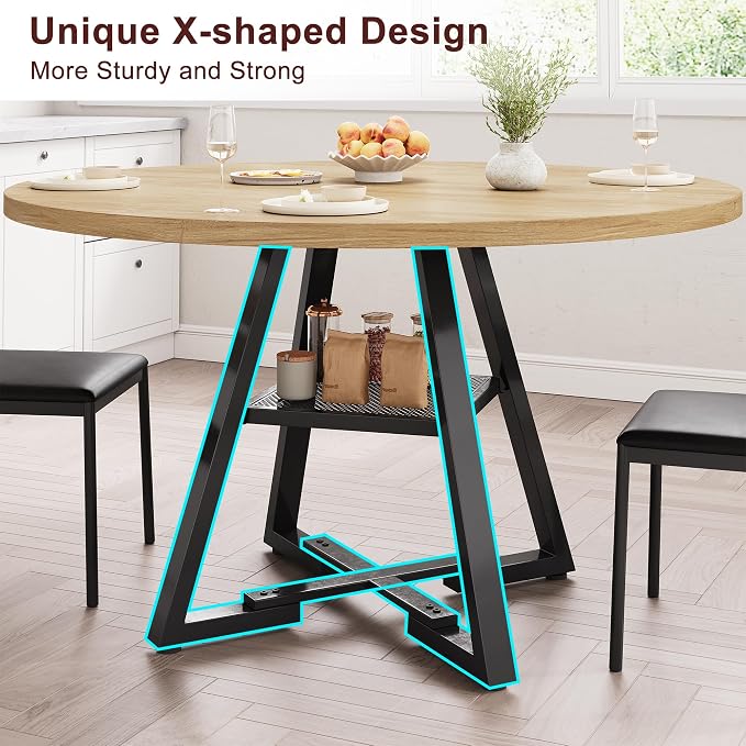 Jocoevol 51'' Round Dining Table - Image 7