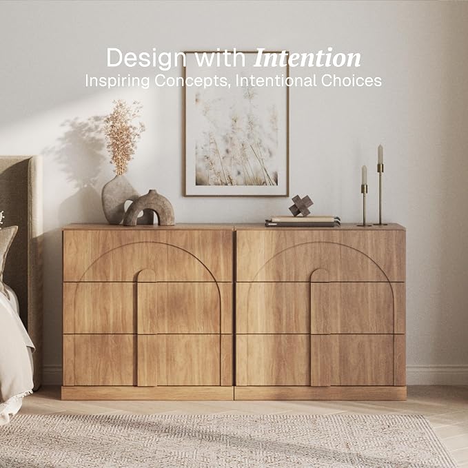 BELLEZE Set of 2 Bookcase with 3 Drawers, Modern Book Shelf with Wide Wooden - Image 4