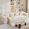119" Oversized 3 Seater Boneless Couch, Comfy Cloud Modular Sectional Sofa by CACFTII