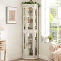 Glass Corner Display Cabinet by NALLBEIRRAA