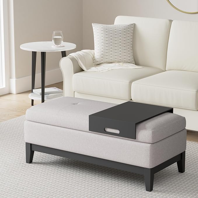 SIMPLIHOME Oregon Storage Ottoman Bench - Image 2