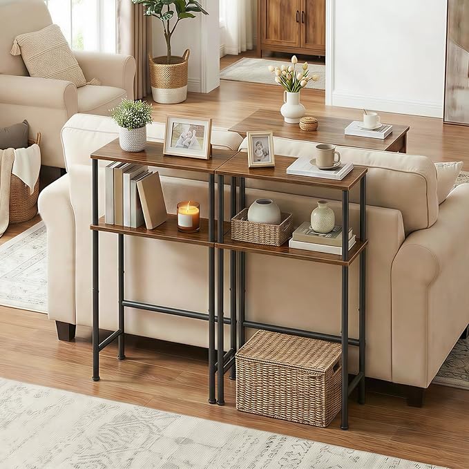 HOOBRO Narrow Console Table Set of 2 - Image 2