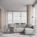 Acanva Luxury Modular Sectional Living Room Sofa Set, Modern Minimalist Style by acanva