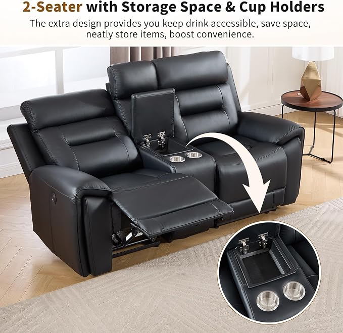 ANJ Power Reclining Loveseat Sofa - Image 5