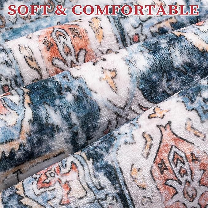 SERISSA Boho Rugs for Entryway, 2x3 Entryway Rug Non-Slip Washable Small Area - Image 5