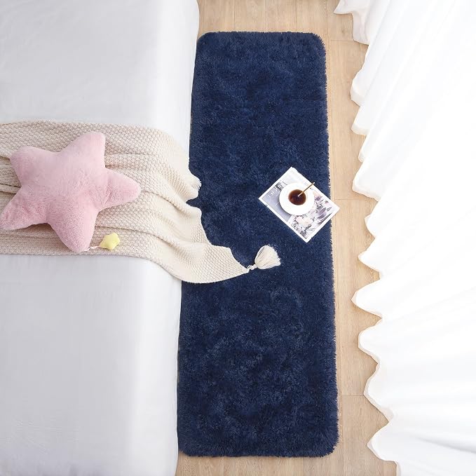 Chicrug Soft Runner Rug for Bedroom Living Room Plush Fluffy Rug 2x10 Feet - Image 5