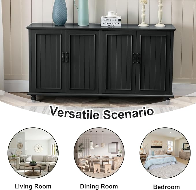 Scurrty 62'' Coffee Bar Cabinet Kitchen - Image 6