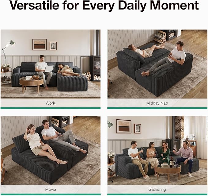 Novilla L-Shape Sectional Couches - Image 19