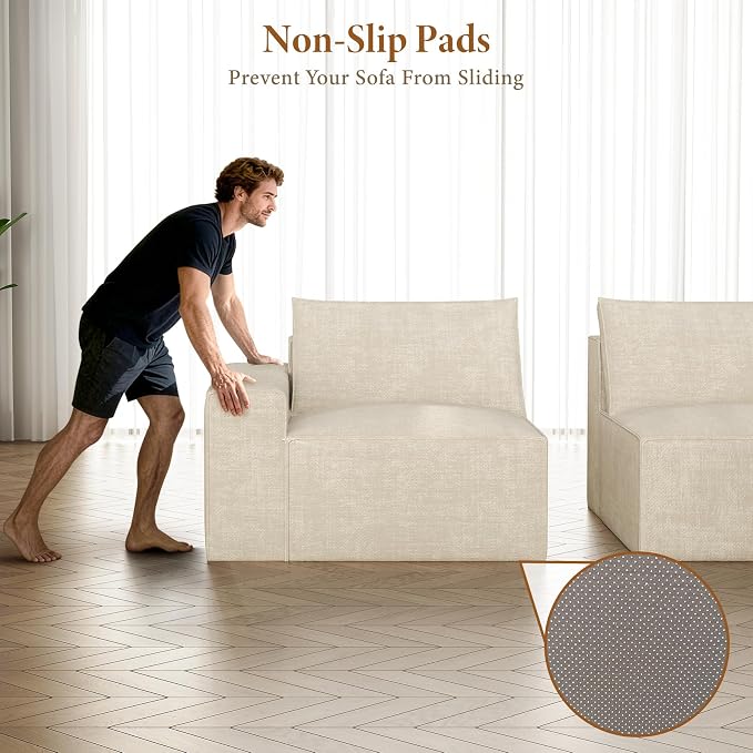Vesgantti 143.7" Boneless Couch - Image 5