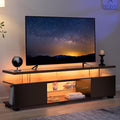 Cubehom Black TV Stand, Glass TV Stands by Cubehom