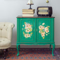 Floral Rub on Transfer for Furniture Vintage Large Flower UV DTF Transfer by Flortlias