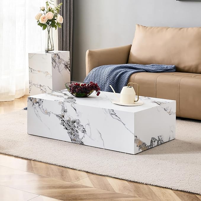 39.3'' Marble Coffee Table - Image 3