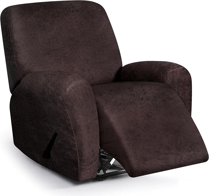 ANARACHON Leather Look Recliner Chair Covers, 4-Pieces Stretch Recliner Cover by ANARACHON