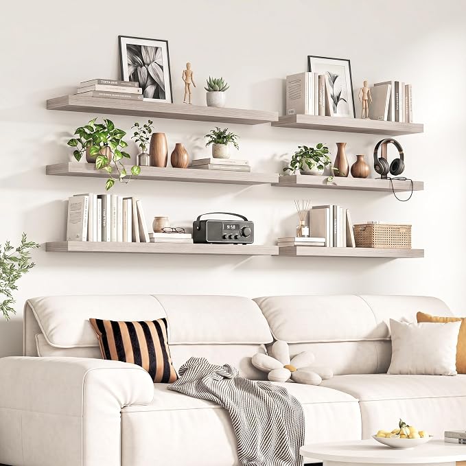 Fun Memories 60Inch Long Floating Shelves, 8 Inch Deep Shelves - Image 2