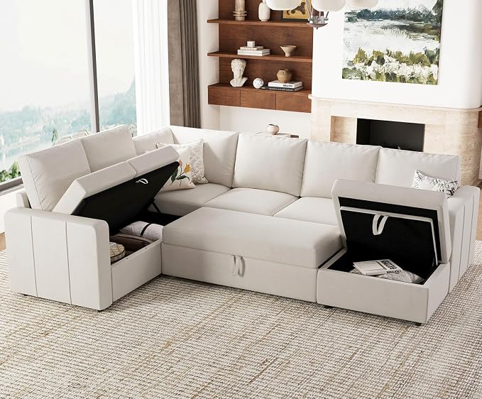 Belffin Modular Sectional Sleeper Sofa - Image 3