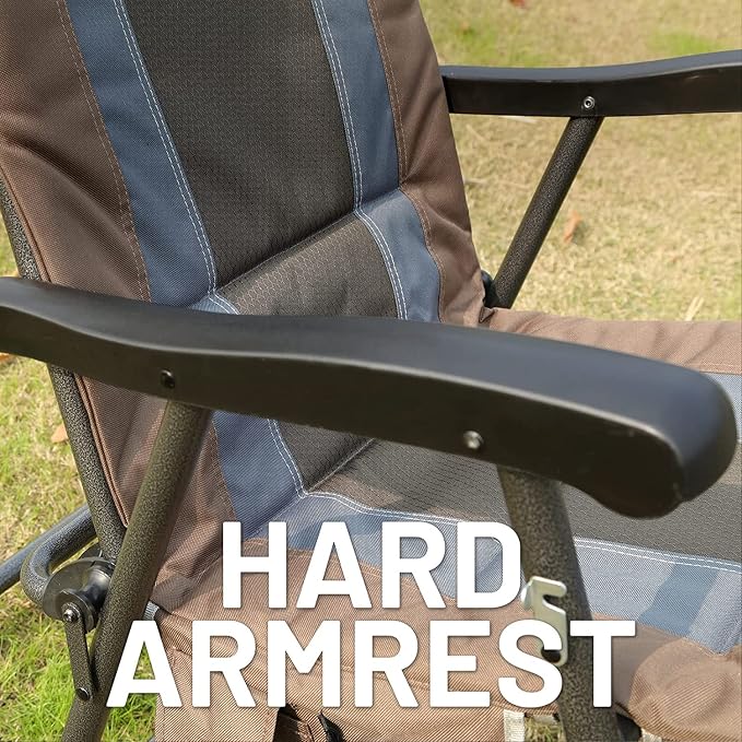 TIMBER RIDGE Outdoor Folding Rocking Chair, Hard Armrests - Image 7