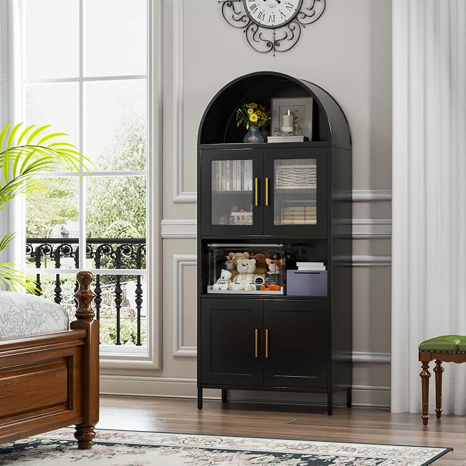 VEXPOR 73" Tall Arched Kitchen Pantry Cabinet - Image 9