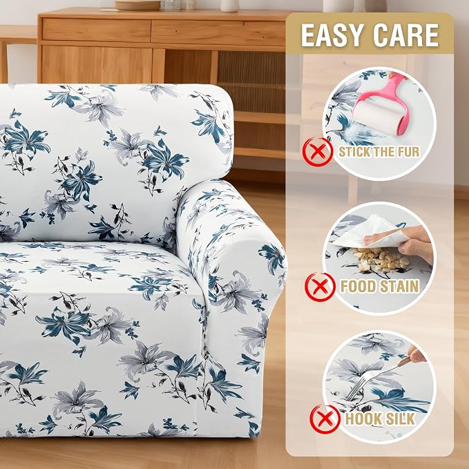 H.VERSAILTEX Floral Pattern Love Seat Covers - Image 8