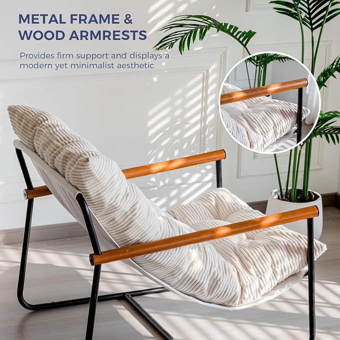 MAXYOYO Modern Accent Chair, Comfy Living Room Chair - Image 7