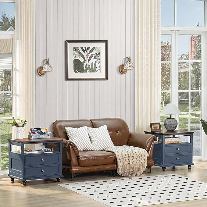 Joaxswe Farmhouse Nightstand Set of 2 - Image 4