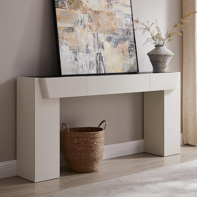 JXQTLINGMU 63" Long Wood Console Table by JXQLINGMUFurniture