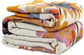 LUTBM Boho Throw Blanket for Bed 100% Cotton Soft Lightweight Quilt Floral by LUTBMFindYourFreeSpiritatHome