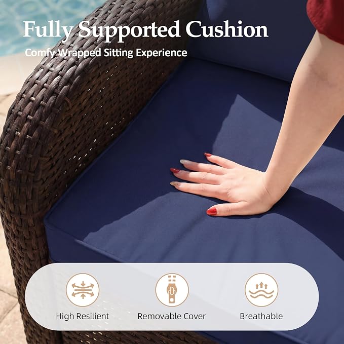UPHA 8 Pieces Patio Furniture Set - Image 9