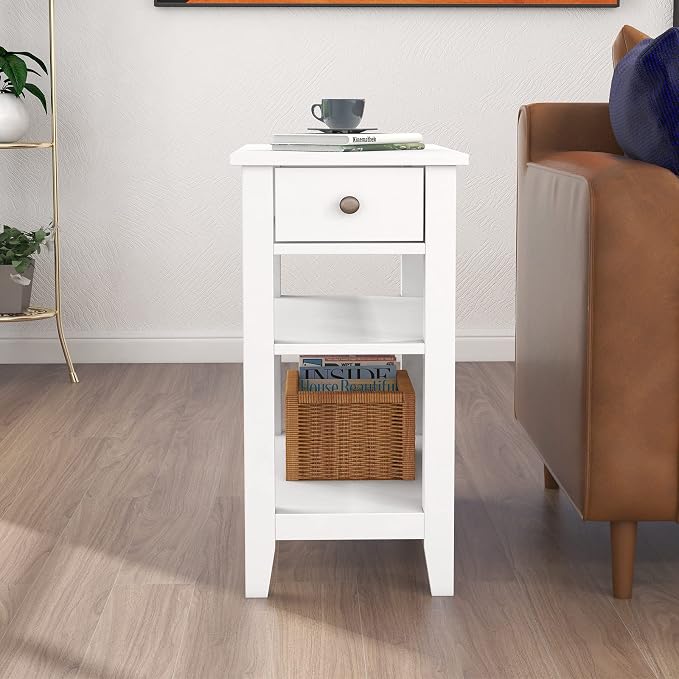 ChooChoo Side Table Living Room, Narrow End Table - Image 4