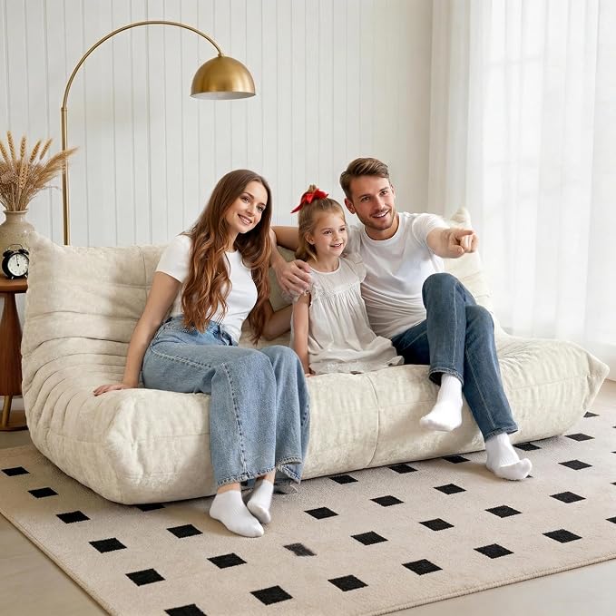 Bean Bag Chair, 3 Seater Fireside Chair, Giant Bean Bag Chairs - Image 2