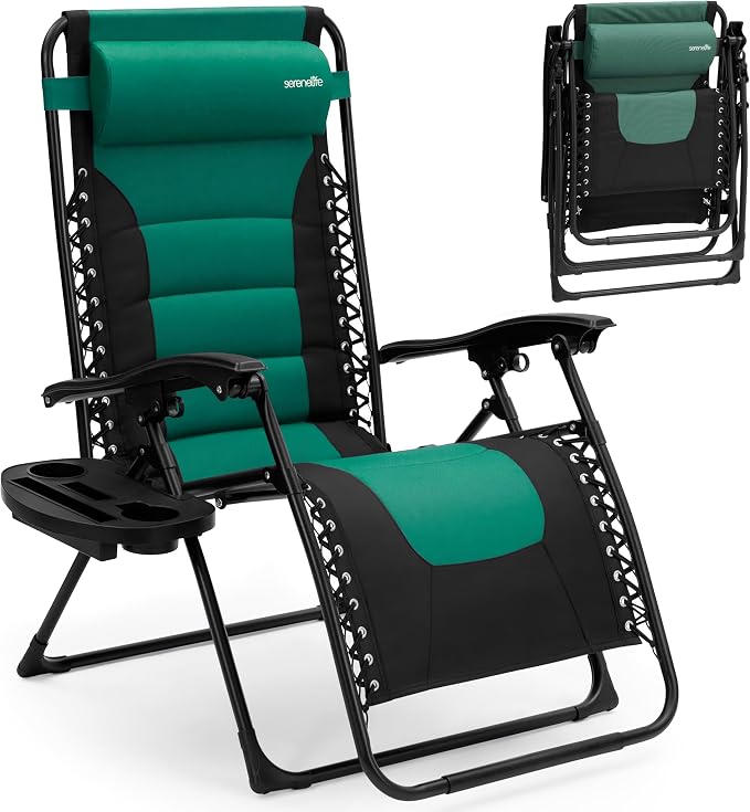 SereneLife Padded Zero Gravity Lounge Chair by SereneLife