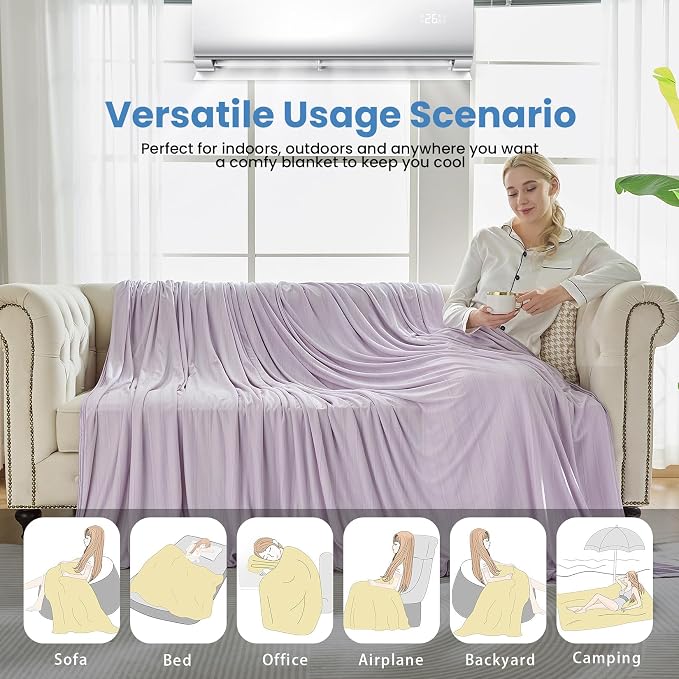 OIGAE Cooling Blanket for Hot Sleepers - Image 7