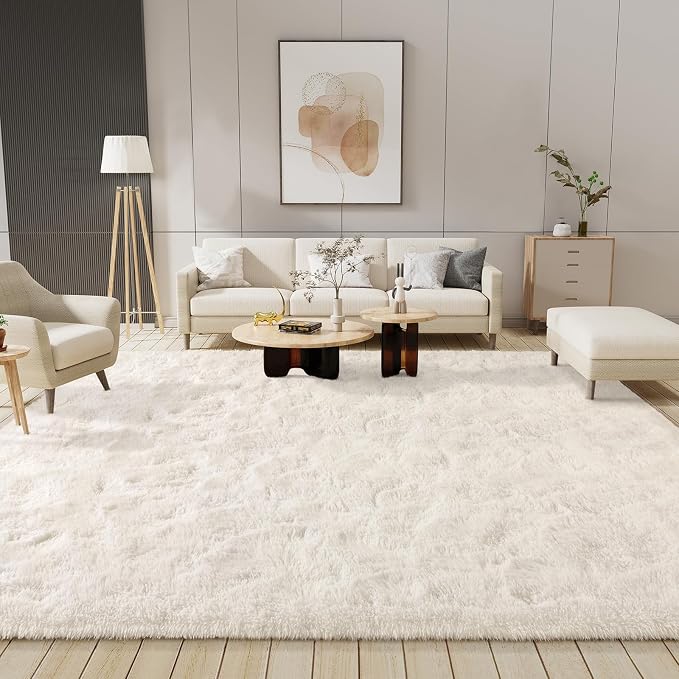 LOCHAS Ultra Soft Indoor Modern 10x14 Area Rugs Fluffy Living Room Carpets - Image 3